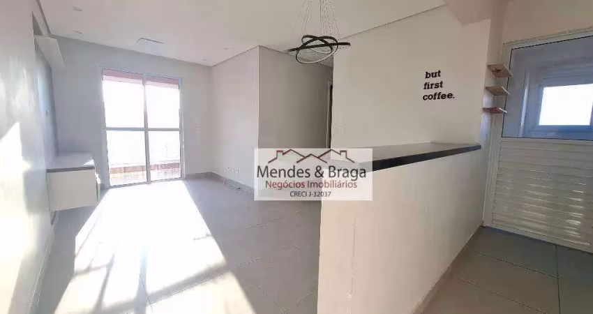 Apartamento com 2 dormitórios à venda, 57 m² por r$ 420.000,00 - vila paulista - guarulhos/sp