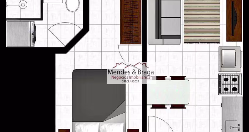 Studio à venda, 24 m² por R$ 175.000,00 - Vila Granada - São Paulo/SP