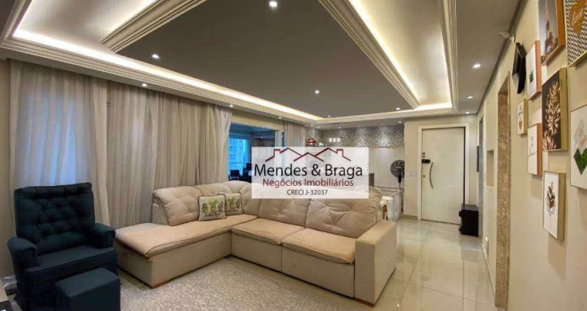 Apartamento com 3 dormitórios à venda, 110 m² por R$ 1.180.000,00 - Vila Augusta - Guarulhos/SP