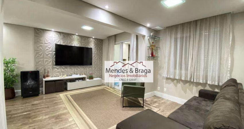 Apartamento com 3 dormitórios à venda, 75 m² por R$ 720.000,00 - Vila Augusta - Guarulhos/SP