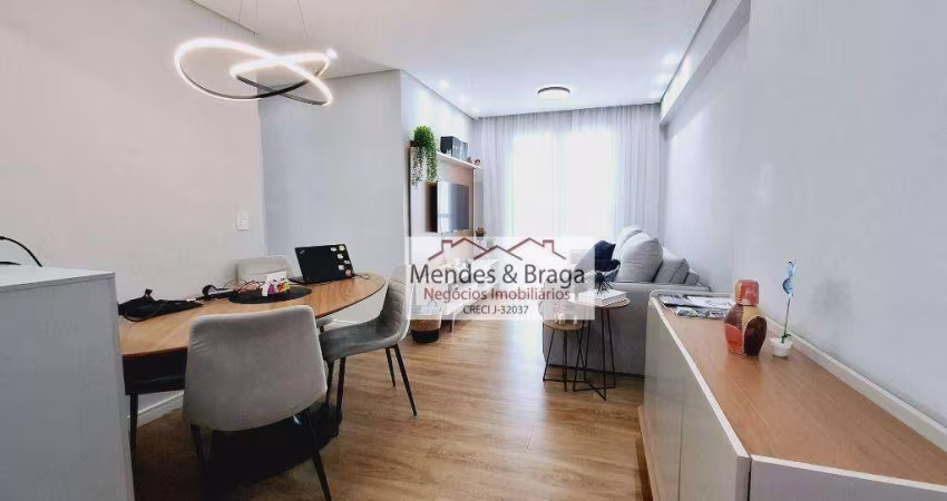 Apartamento com 2 dormitórios à venda, 57 m² por R$ 439.000,00 - Vila Paulista - Guarulhos/SP