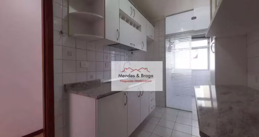 Apartamento com 2 dormitórios para alugar, 52 m² por R$ 2.407,33/mês - Vila Augusta - Guarulhos/SP