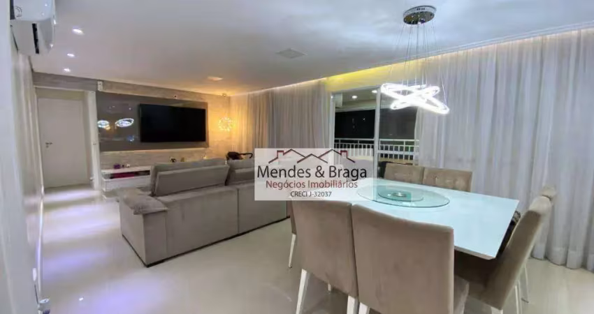 Apartamento com 3 dormitórios à venda, 128 m² por r$ 1.500.000,00 - vila augusta - guarulhos/sp