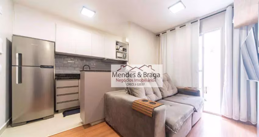 Apartamento com 2 dormitórios à venda, 38 m² por r$ 380.000,00 - canindé - são paulo/sp