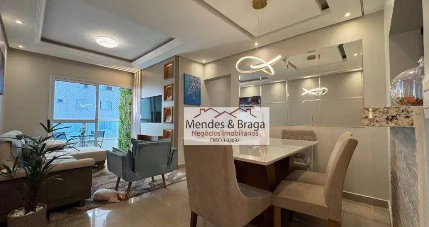 Apartamento com 3 dormitórios à venda, 81 m² por r$ 655.000,00 - jardim las vegas - guarulhos/sp