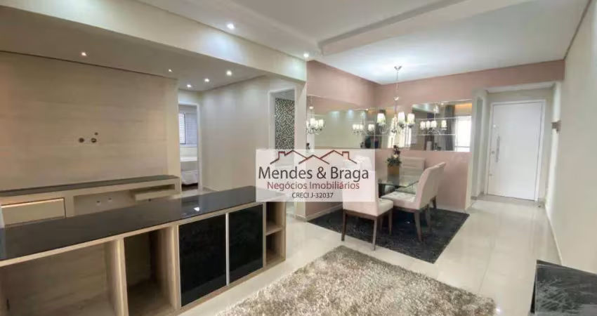 Apartamento com 3 dormitórios à venda, 75 m² por r$ 670.000,00 - vila augusta - guarulhos/sp