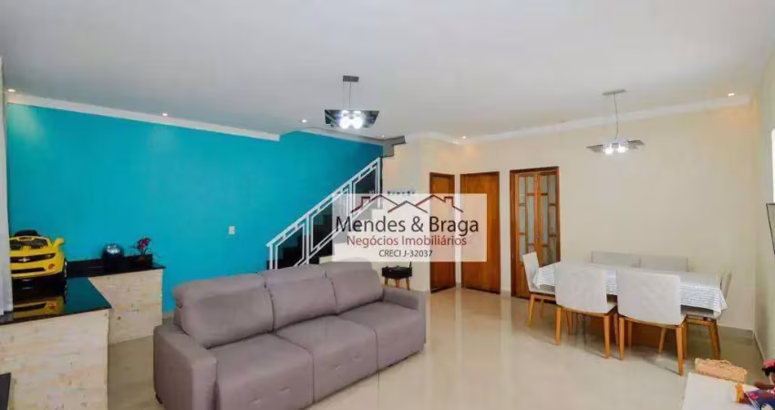 Sobrado com 3 dormitórios à venda, 180 m² por r$ 890.000,00 - vila augusta - guarulhos/sp