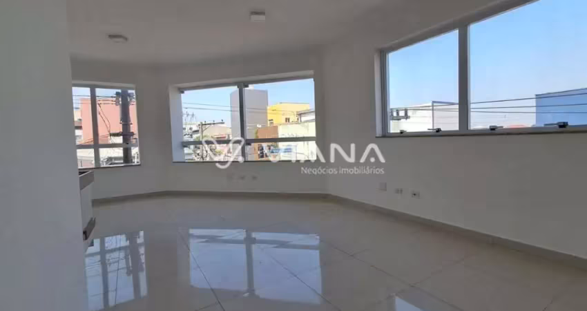 Sala comercial para locação no bairro vila gerty em são caetano do sul - prédio novo