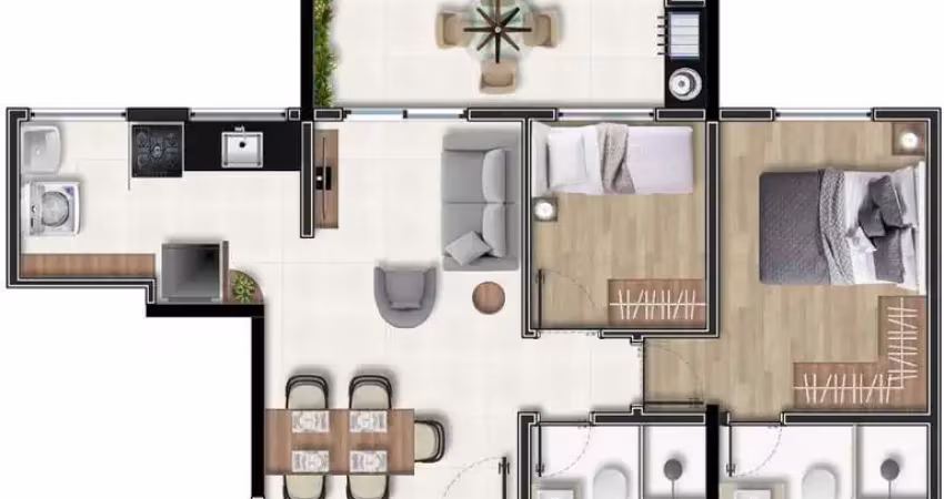 Apartamento à venda na Vila Bocaina, Mauá 