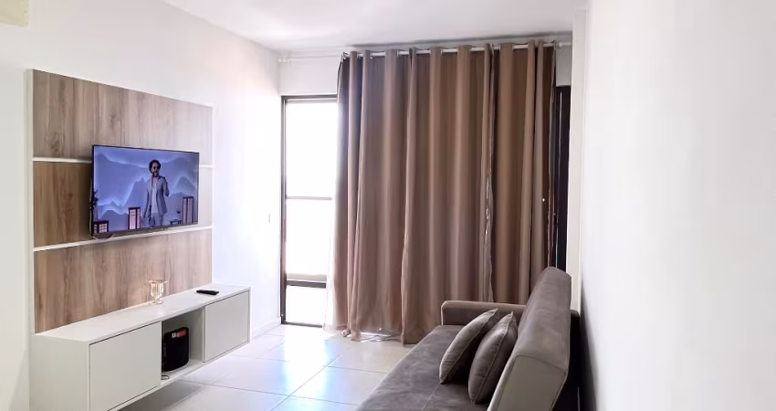 Apartamento para locação, 54m2, suite, varanda, vista mar, vaga de garagem