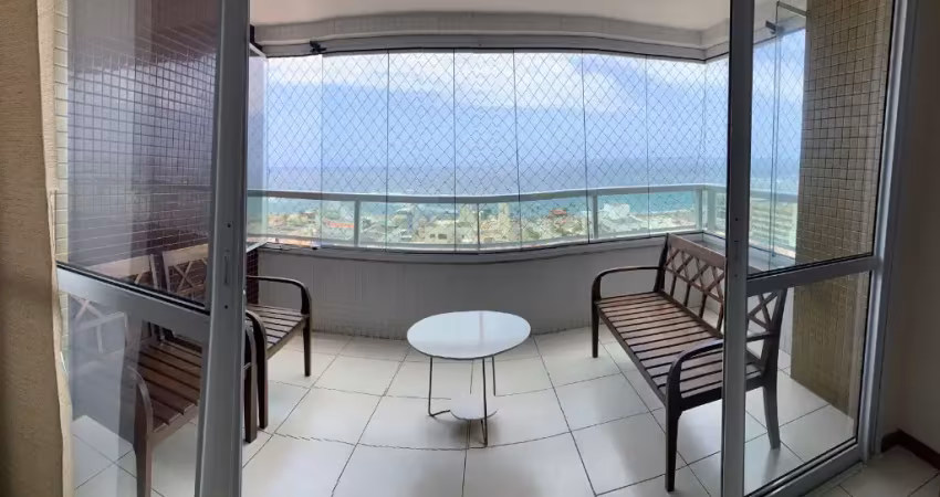 Apartamento para locação, 2/4, suíte, varanda, vista mar, 02 vagas garagem