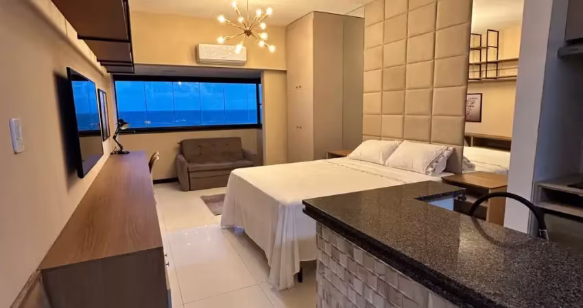 Studio a venda, 35m2, porteira fechada, vista mar, vaga de garagem