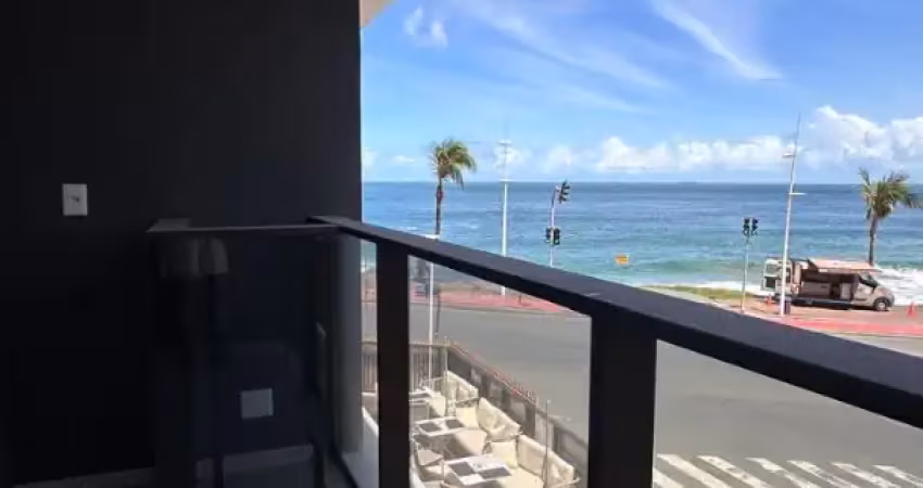 Studio a venda, 34m2, varanda, vista mar, vaga garagem rotativa
