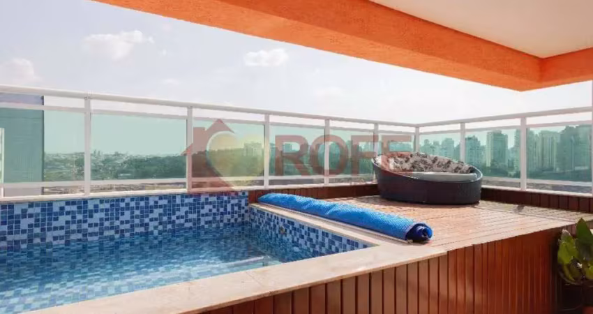 Cobertura à venda, 243 m² por r$ 3.288.800,00 - chácara santo antônio - são paulo/sp