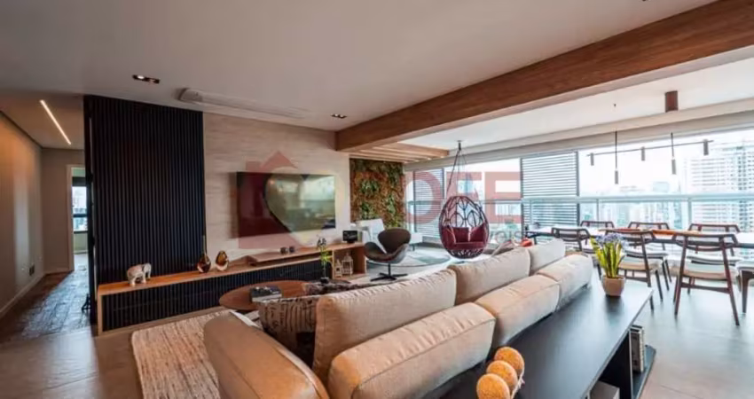 Apartamento de 179m², 4 dormitórios, sendo 1 escritório (reversível), 3 suítes e 3 vg de garagem a v
