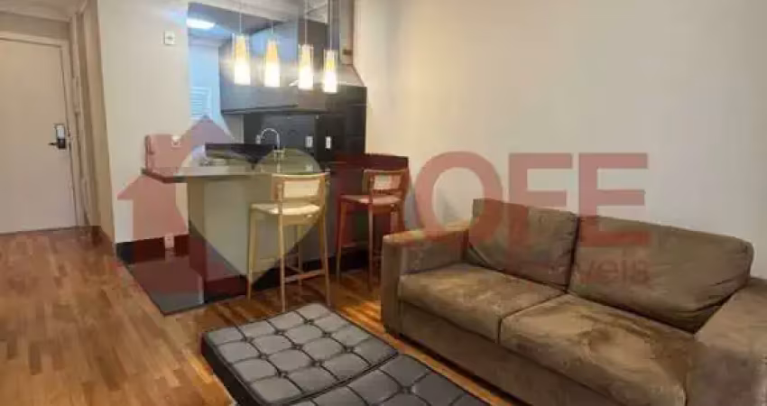 Apartamento para locar no itaim bibi, 65m² com 01 vaga de garagem mobiliado