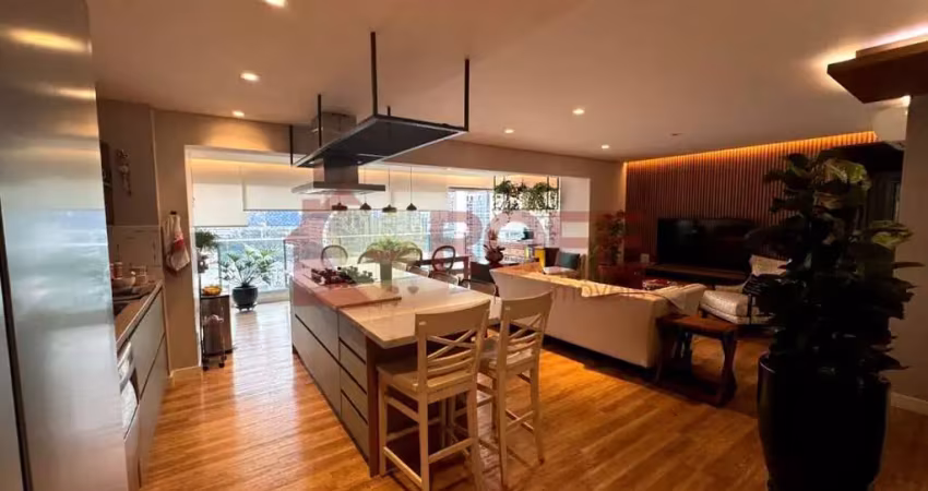 Apartamento lindíssimo p/locaçao de 132m² no brooklin, 3 suítes e 2 vagas