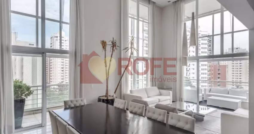 Apartamento mobiliado de luxo em moema pé direito duplo 346m², 4 quartos, 4 suítes, 5 vagas