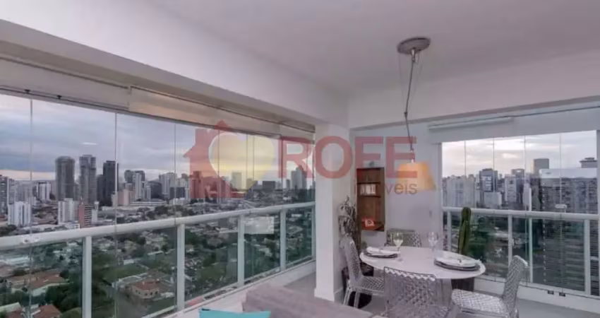 Cobertura com 1 dormitório para alugar, 126 m² por r$ 10.500,00/mês - brooklin - são paulo/sp