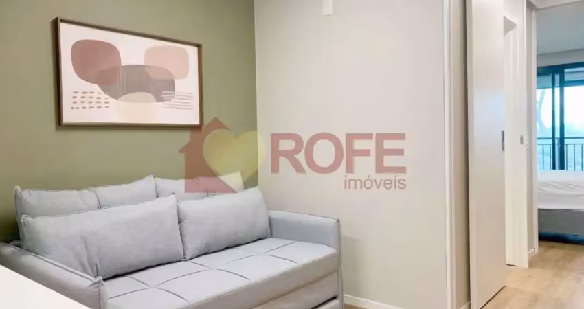 Apartamento novo para venda no brooklin. totalmente mobiliado, pronto para morar. andar alto. 1 vaga