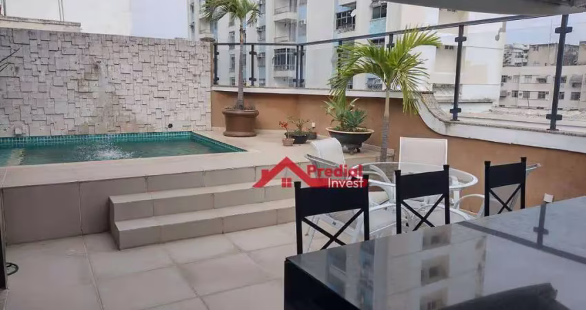 Cobertura com 3 dormitórios, 350 m² - venda por r$ 3.800.000,00 ou aluguel por r$ 16.300,00/mês - icaraí - niterói/rj