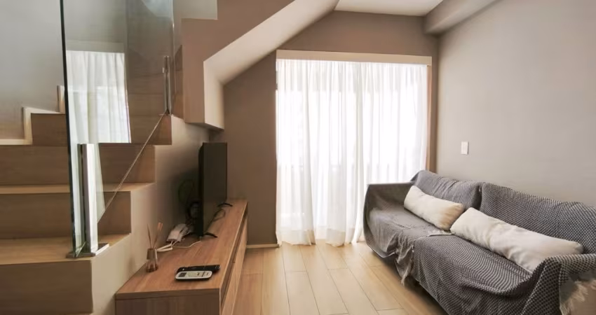 Apto Duplex mobiliado, 44m2, 1 dorm, 1 banheiro na Alameda França,SP