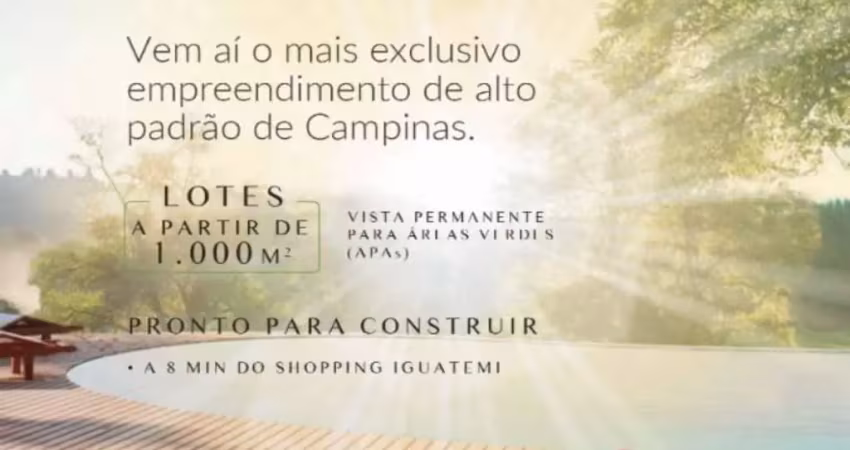 Terreno à venda no condomínio tiê - campinas em campinas/sp