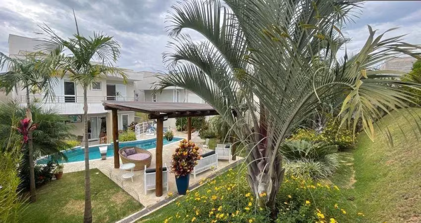 Linda casa semi mobiliada para locação no condomínio reserva dos vinhedos em louveira/sp