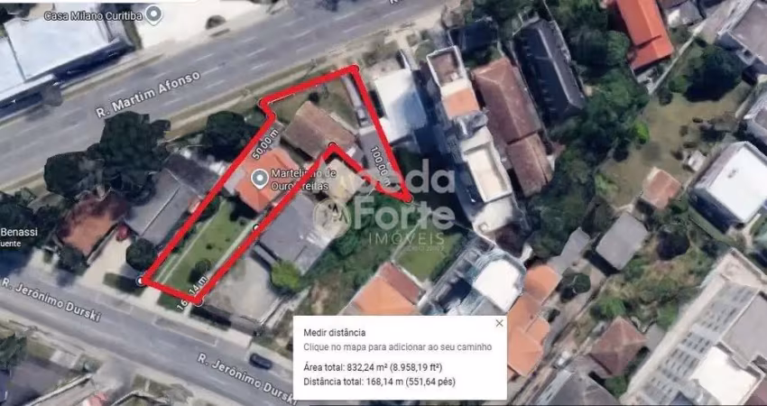 Terreno à venda na Rua Martim Afonso, 2883, Bigorrilho, Curitiba