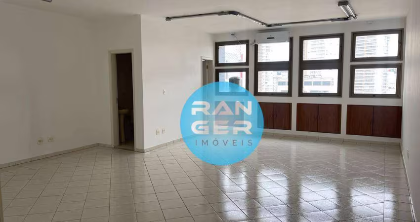 Sala para alugar, 50 m² 2 banheiros e 1 vaga por R$ 3.100/mês - Vila Matias - Santos/SP
