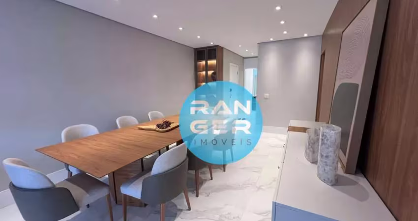Apartamento mobiliado 3 dormitórios, 2 suítes à venda  - Pompéia - Santos/SP