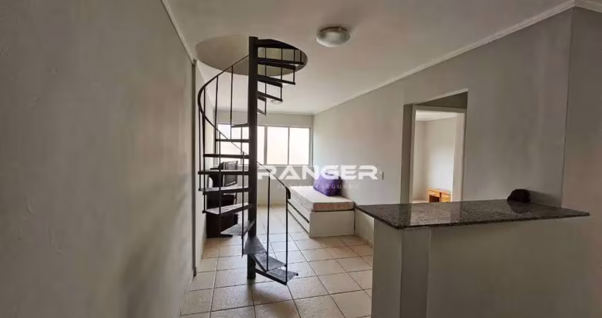 Apartamento duplex, 2 dormitórios, 1 vaga - josé menino - santos/sp