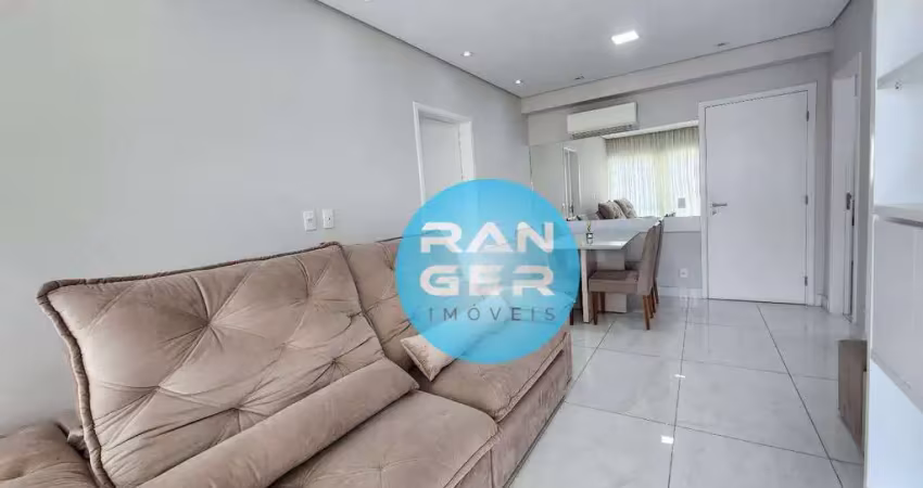 Apartamento com 1 dormitório para alugar, 57 m² por R$ 6.001,00/mês - Gonzaga - Santos/SP