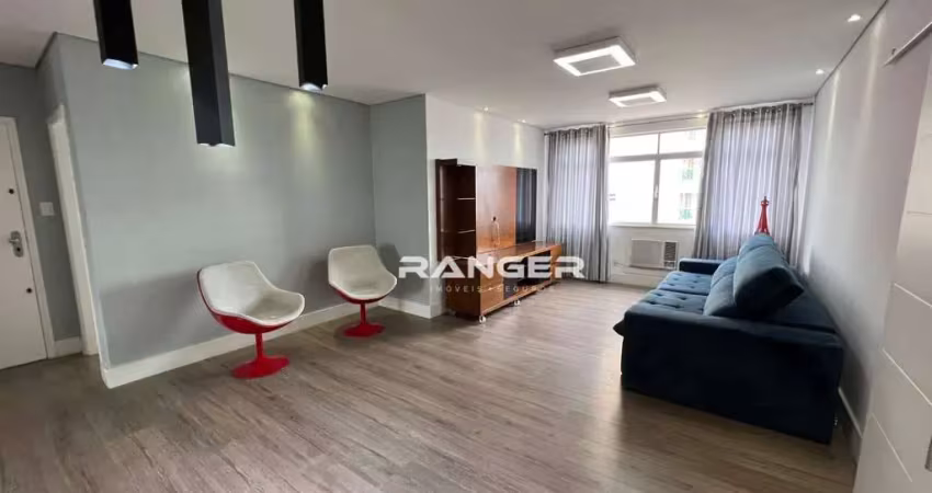 Apartamento com 3 dormitórios para alugar, 136 m² por R$ 7.000,00/mês - Pompéia - Santos/SP