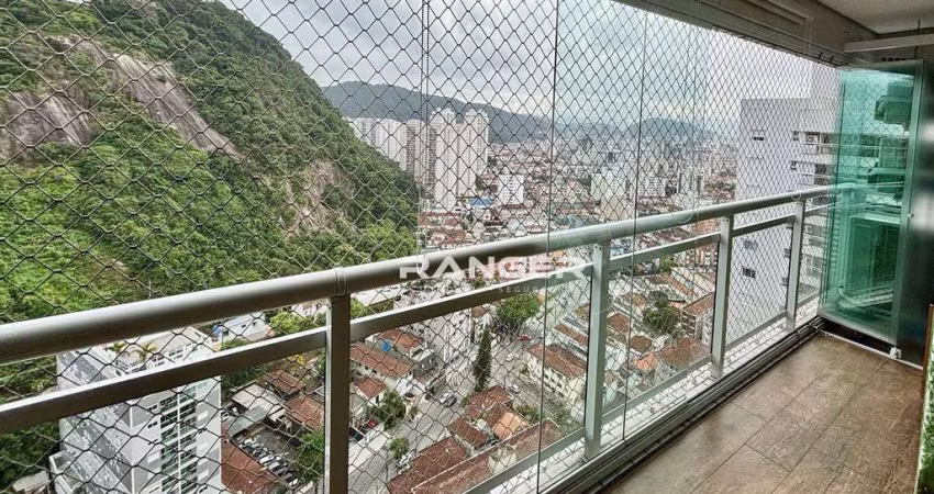 Apartamento com 3 dormitórios, 2 vagas e lazer completo - Santos/SP