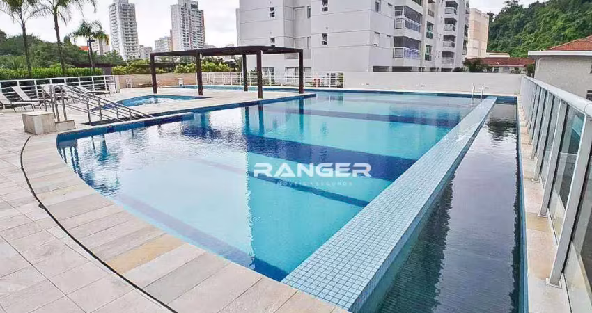 Apartamento andar alto 3 dormitórios, 2 vagas e lazer completo - santos/sp