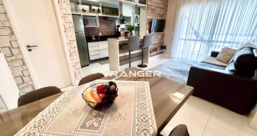 Apartamento com 1 dormitório no bairro do Gonzaga em Santos