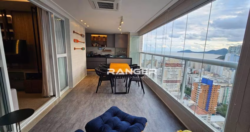 Apartamento com 3 dormitórios e 3 suítes no bairro do Gonzaga em Santos