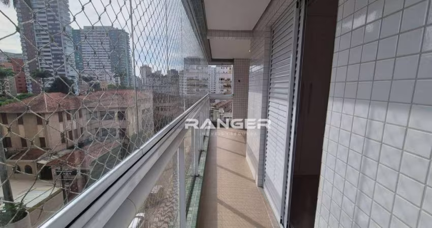 Apartamento com 2 dormitórios para alugar, 99 m² por R$ 5.200,00/mês - Boqueirão - Santos/SP