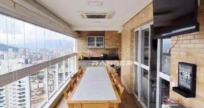 Apartamento com 2 dormitórios à venda, 110 m² por r$ 1.510.000,00 - gonzaga - santos/sp