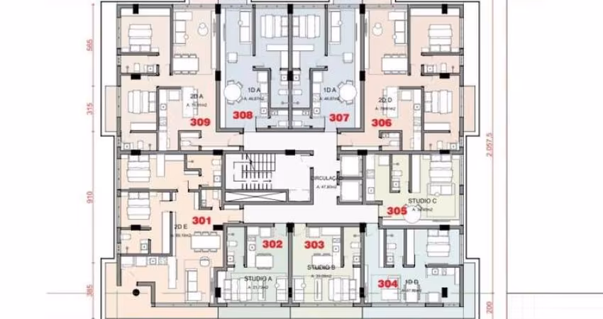 Apartamento para Venda em Florianópolis, Jurerê, 2 dormitórios, 2 suítes, 2 banheiros, 1 vaga
