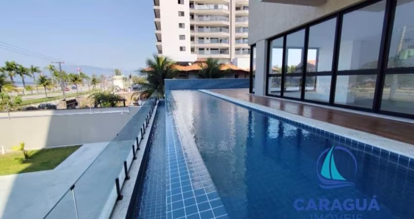 Apartamento frente para o mar, 1 dormitório - Indaiá, Caraguatatuba, SP