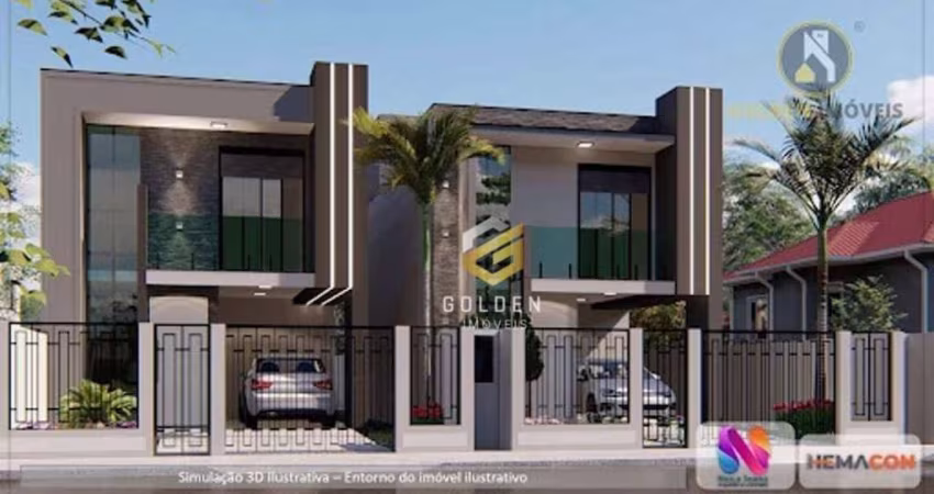 Sobrado com 3 dormitórios à venda, 111 m² por R$ 800.000,00 - Bosque da Mata - Tijucas/SC