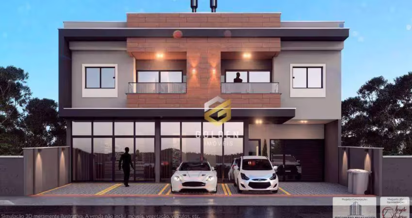 Apartamento com 2 dormitórios à venda, 75 m² por r$ 450.000,00 - xv de novembro - tijucas/sc