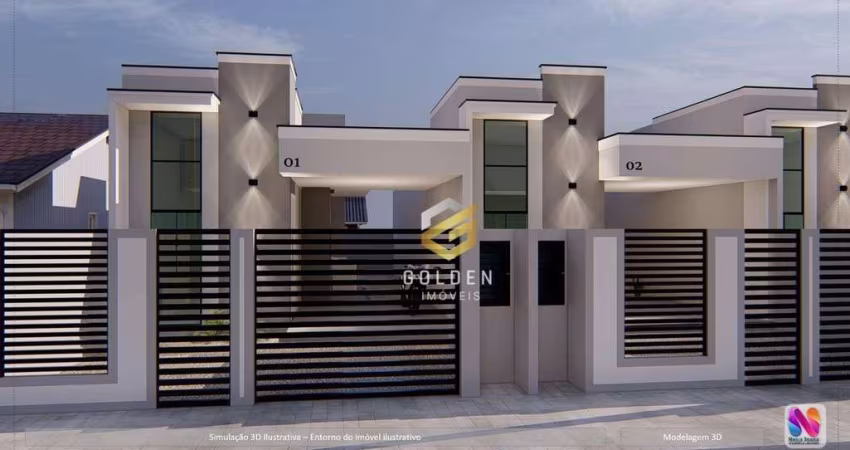 Casa com 2 dormitórios à venda, 70 m² por R$ 350.000,00 - Loteamento Vila das Palmeiras - Tijucas/SC