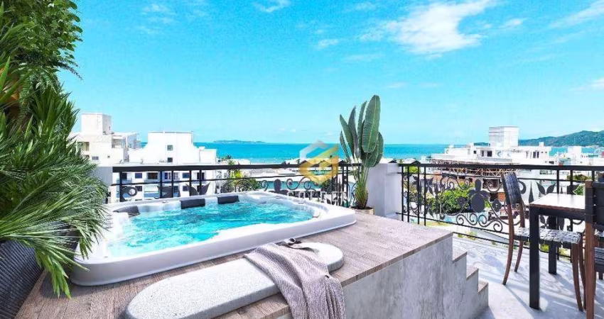 Apartamento Duplex com 2 dormitórios à venda, 102 m² por R$ 1.486.000,00 - Bombas - Bombinhas/SC