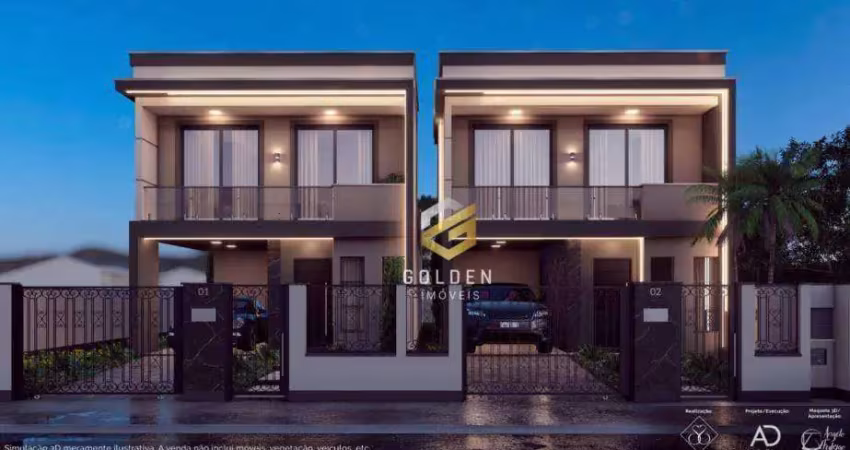 Sobrado com 3 dormitórios à venda, 135 m² por r$ 1.089.900,00 - bosque da mata - tijucas/sc
