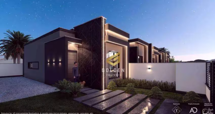 Casa com 2 dormitórios à venda, 58 m² por r$ 384.900,00 - dom geraldo - tijucas/sc