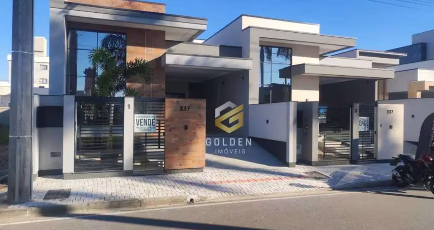 Casa com 3 dormitórios à venda, 124 m² por r$ 992.000,00 - loteamento bosque da mata - tijucas/sc