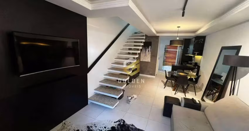 Sobrado com 2 suítes mobiliado à venda, 80 m² por r$ 650.000 - tabuleiro - camboriú/sc